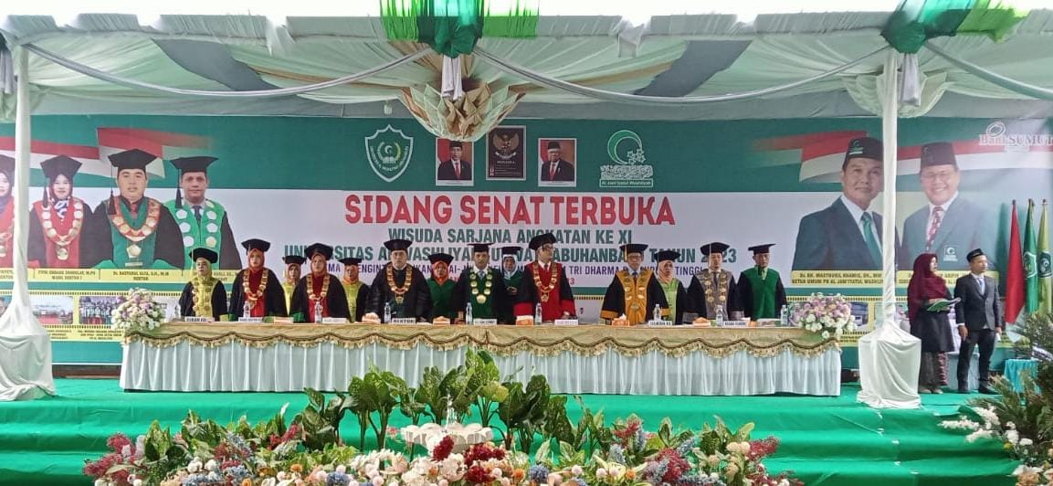 Kegiatan Wisuda di UNIVA Labuhanbatu. 