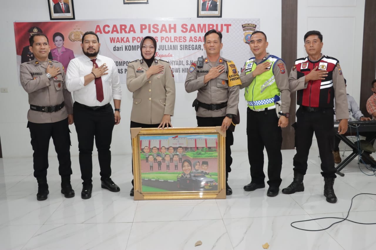 Kapolres Asahan Pimpin Acara Pisah Sambut Wakapolres dan Kasat Lantas