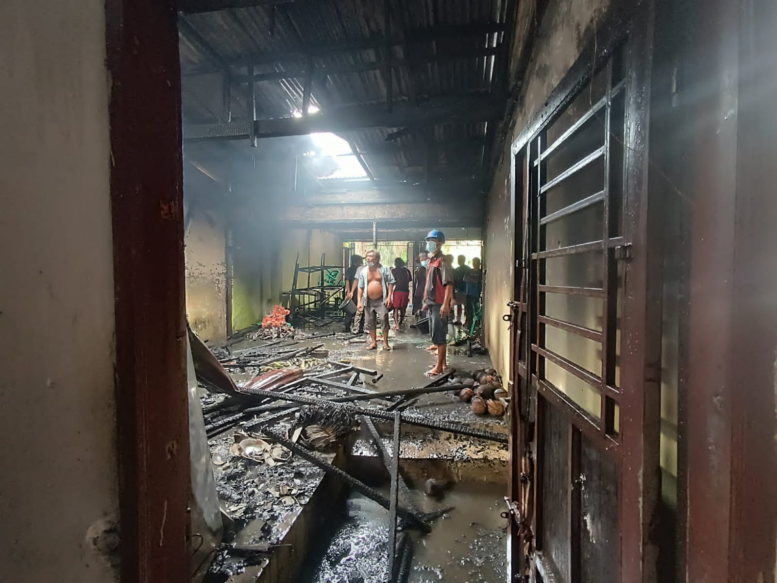 Rumah Kontrakan di Bandar Pasir Mandoge Asahan Terbakar