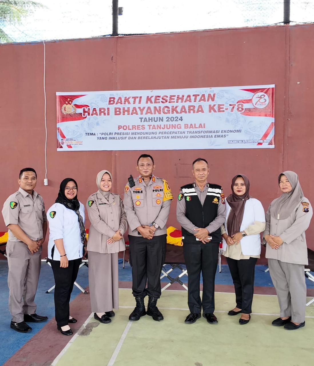 Polres Tanjungbalai Gelar Bakti Kesehatan Gratis