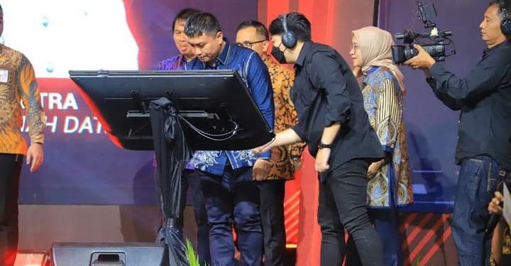 Bupati Labura, Hendriyanto Sitorus mengikuti peresmian MPP Labura oleh Menpan RB, Senin (24/6/2024)