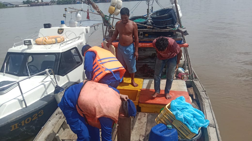 Sat Polairud Polres Tanjungbalai Rutin Jaga Kamtibmas di Perairan