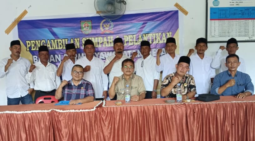 Camat Meranti Lantik Anggota BPD Desa Serdang Priode 2024-2032