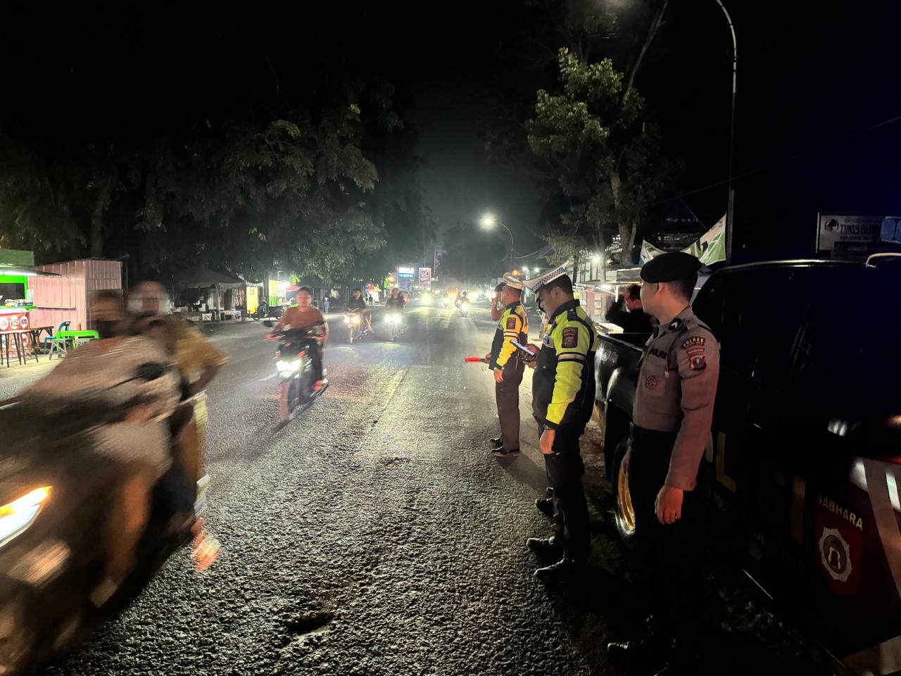 Personel Polres Tanjungbalai Gelar Patroli Malam Hari