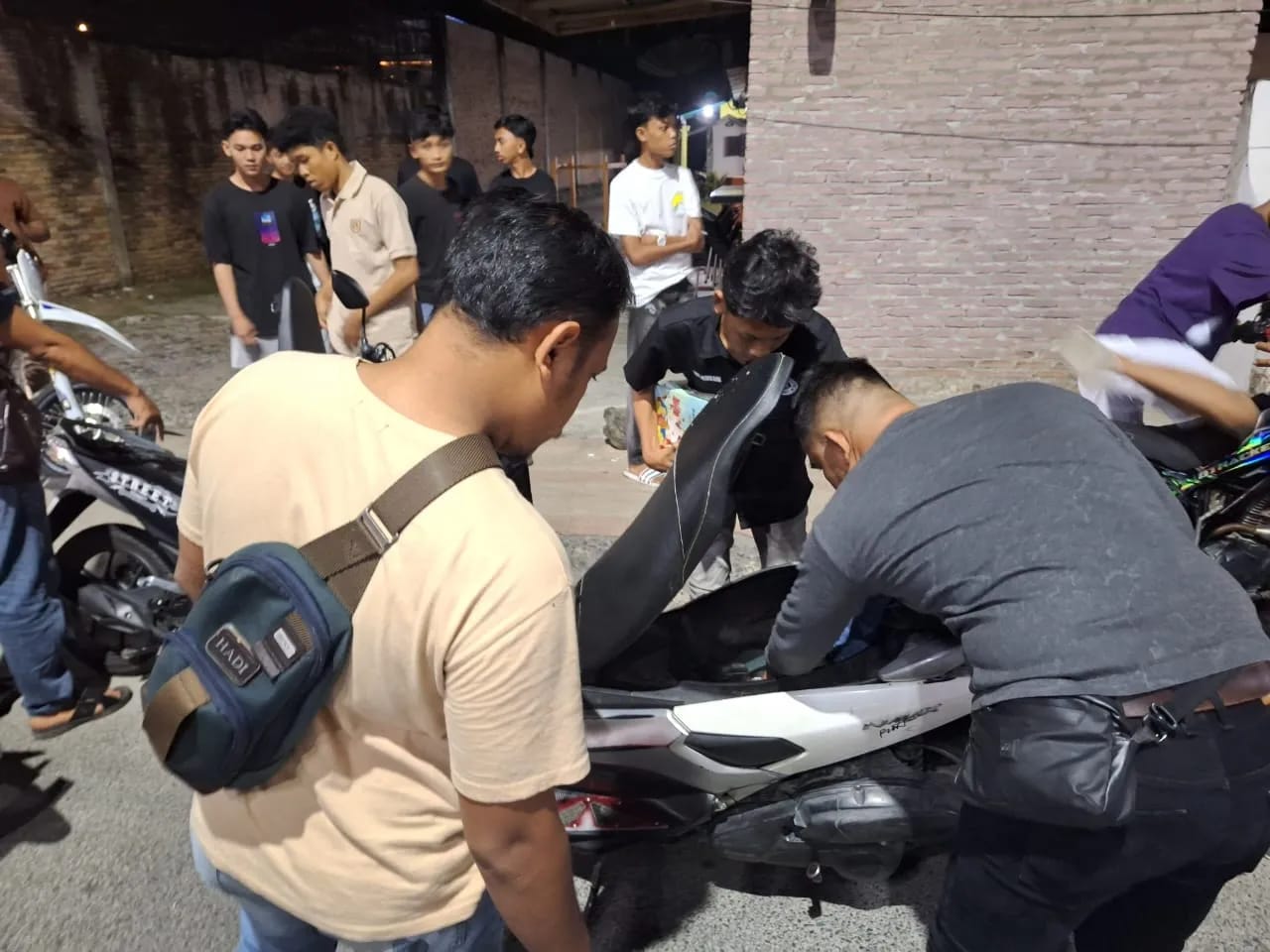 Polres Asahan Mengamankan 32 Orang Geng Motor