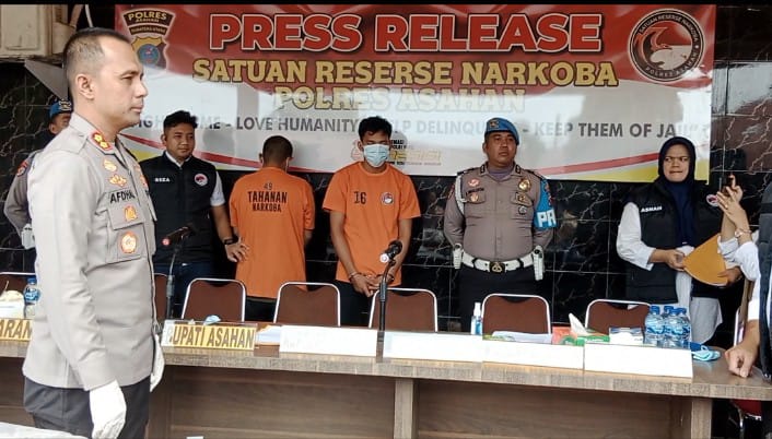 Polres Asahan Tangkap Warga Aceh  Terduga Kurir 130 Kilogram Ganja