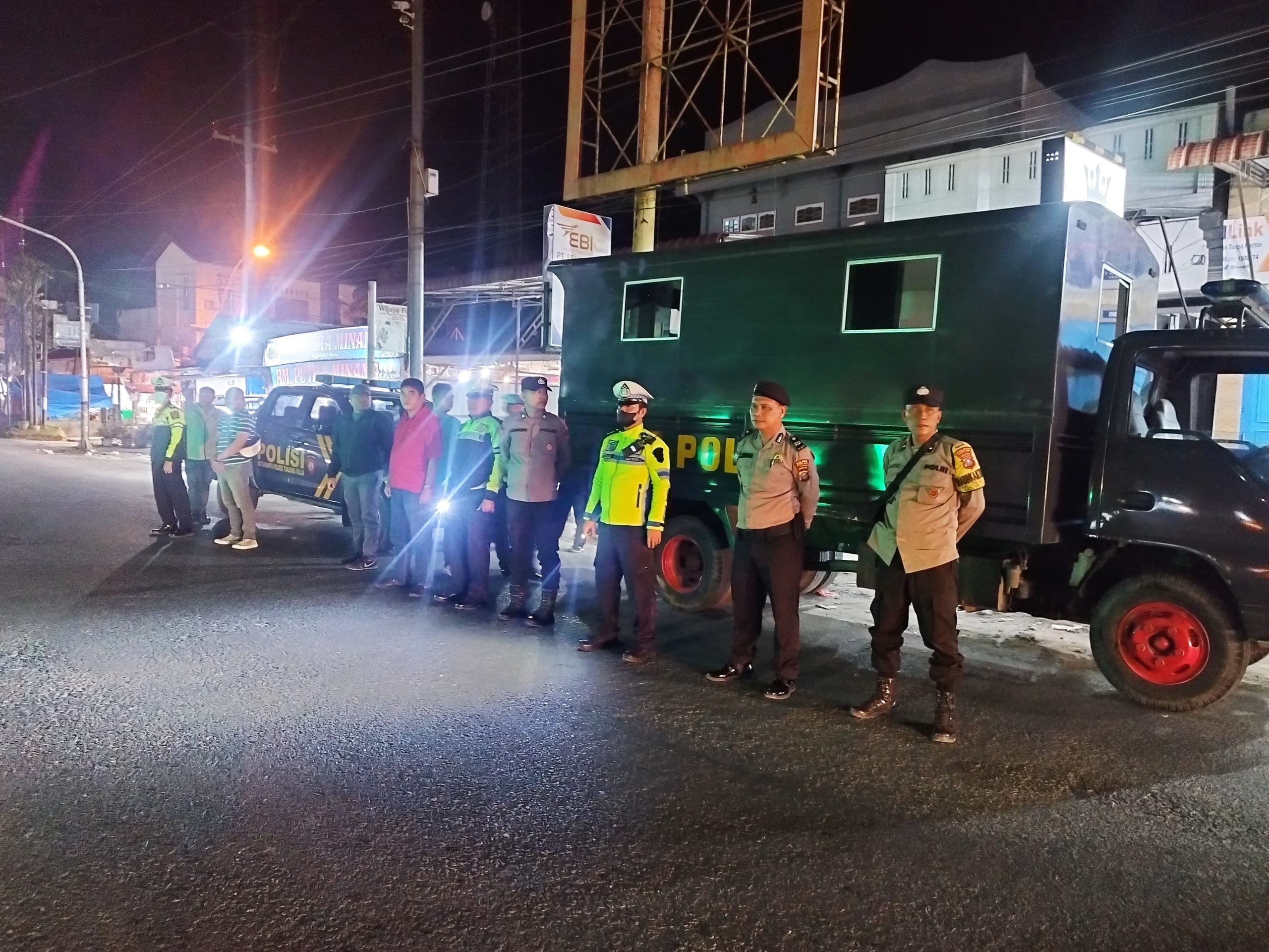 Personel Polres Tanjungbalai Gelar KRYD Malam Hari