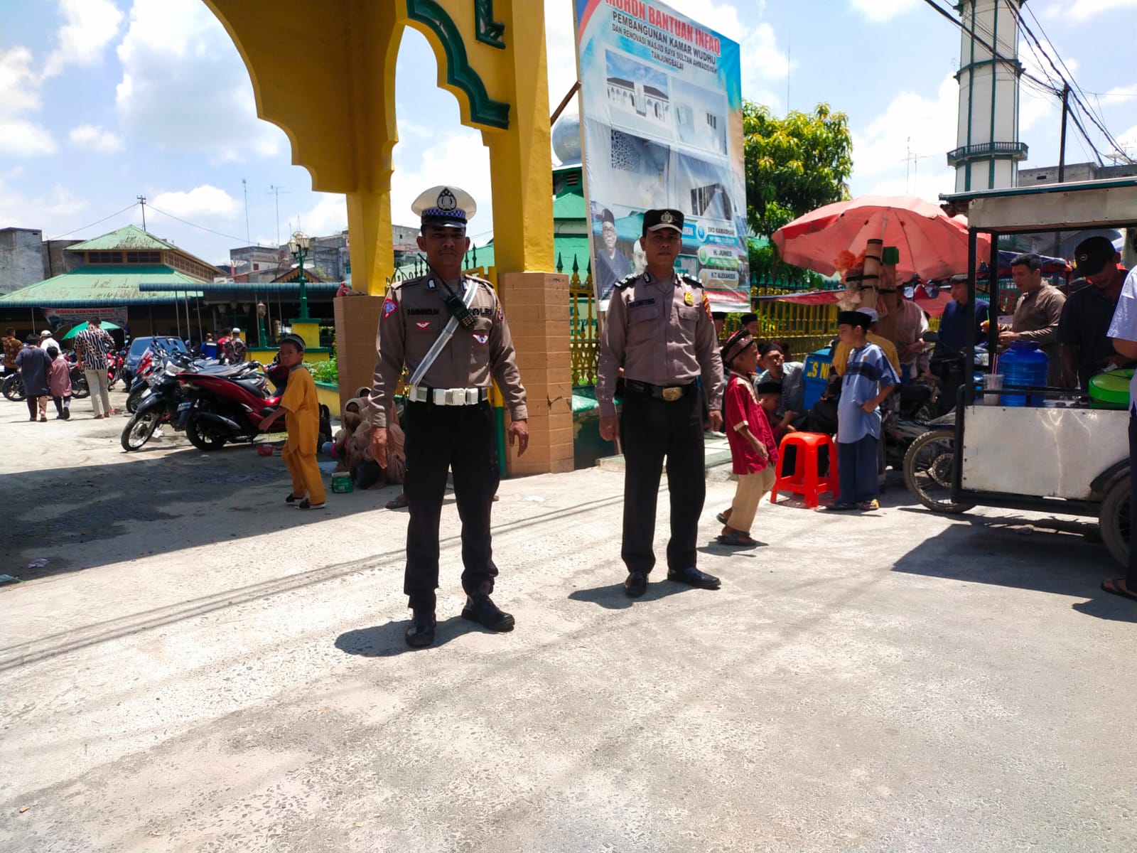 Polres Tanjungbalai Laksanakan Pengamanan dan Monitoring Mesjid