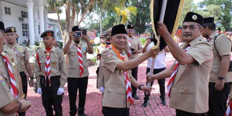 Kwartir Ranting Gerakan Pramuka (Kwaran) Meranti mendapat predikat Kwaran tergiat 1 untuk yang ke tiga kalinya