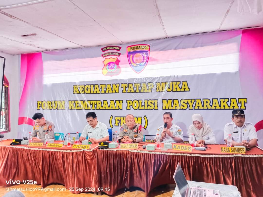 Polres Asahan Lakukan Tatap Muka dan Pembentukan FKPM Desa Serdang