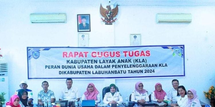 Pemkab Labuhanbatu Gelar Rapat Gugus Tugas Kabupaten Layak Anak