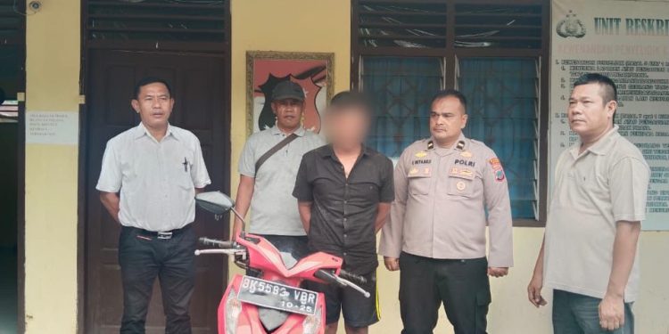 Pencuri Sepedamotor di Bandar Pasir Mandoge Asahan Diringkus