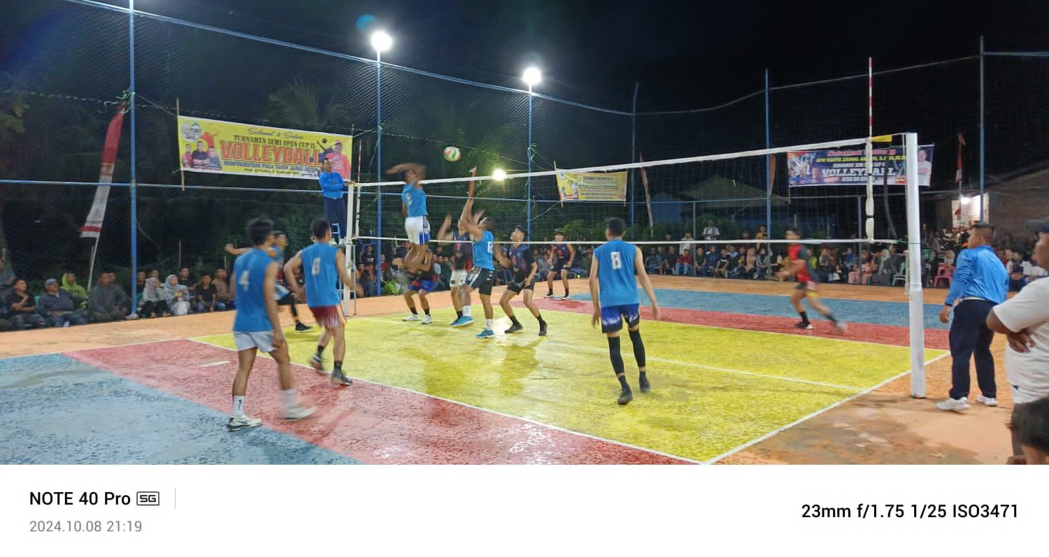 Kades Hessa Air Genting Asahan, Tutup Turnamen Semi Open Cup 2 Bola Volly