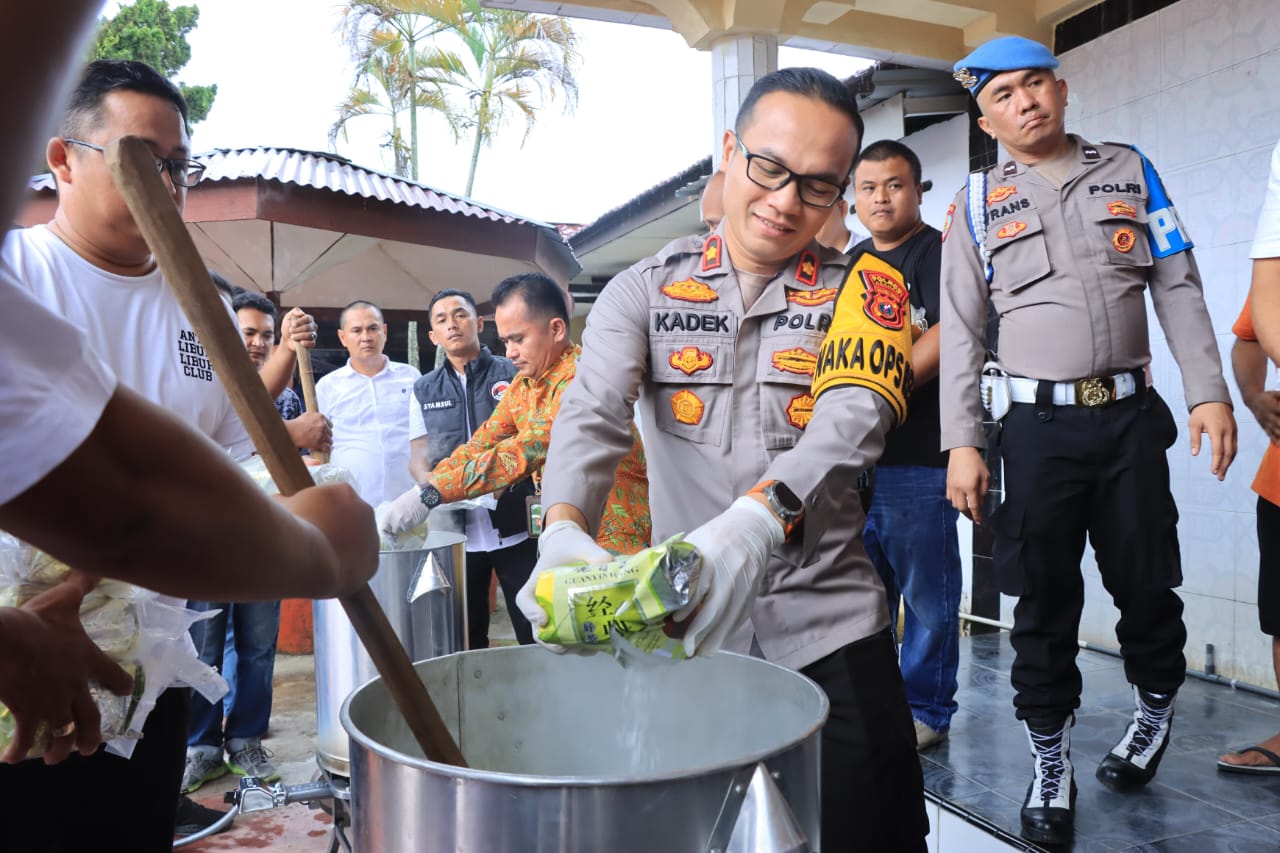 Pemusnahan narkoba di Polres Asahan 