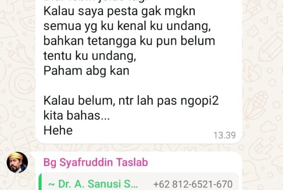 Jawaban Kasi Humas Polres Asahan Iptu Sanusi