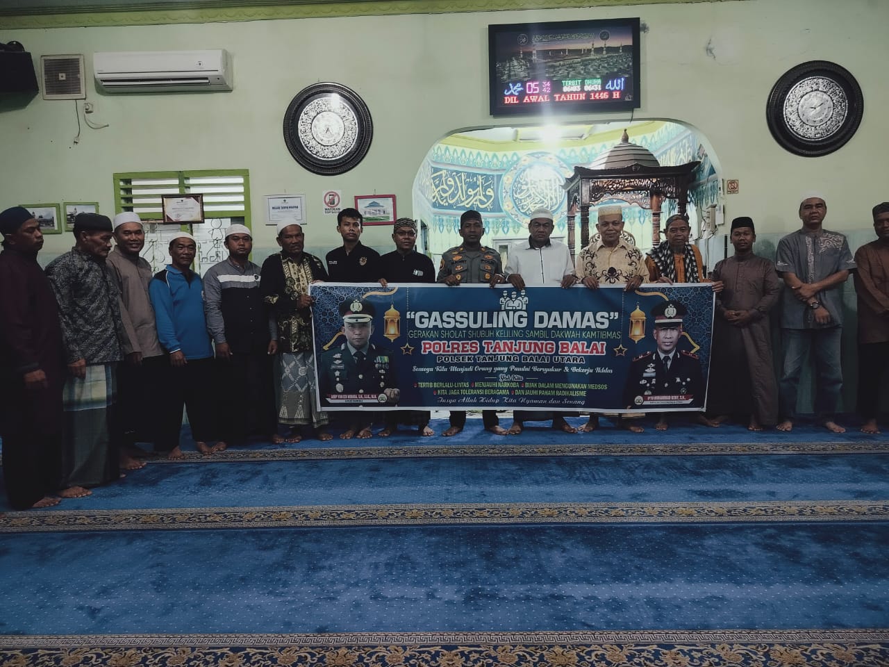 Polsek Tanjungbalai Utara Gelar Gassuling Damas di Masjid Taufiq Hidayah