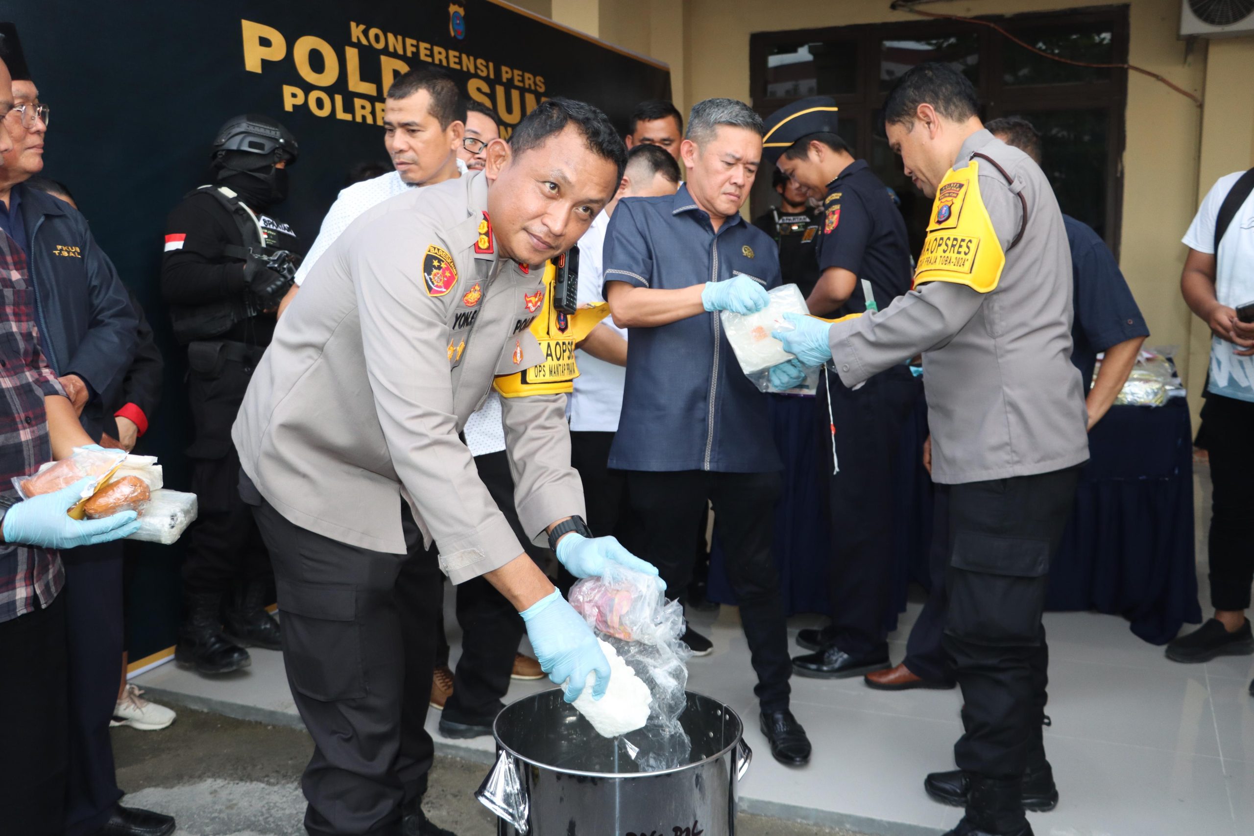 Polres Tanjungbalai Rebus Kokain, Sabu dan Pil Ekstasi