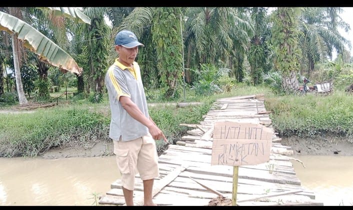 Bupati Asahan, Tolong Perbaiki Jembatan Penyeberangan di Meranti