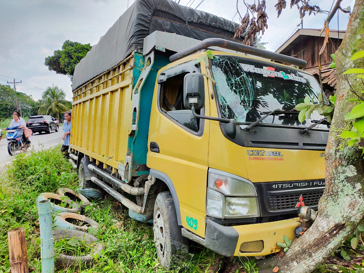 Lakalantas di Simpang Empat Asahan, Pengendara Sepedamotor Tewas