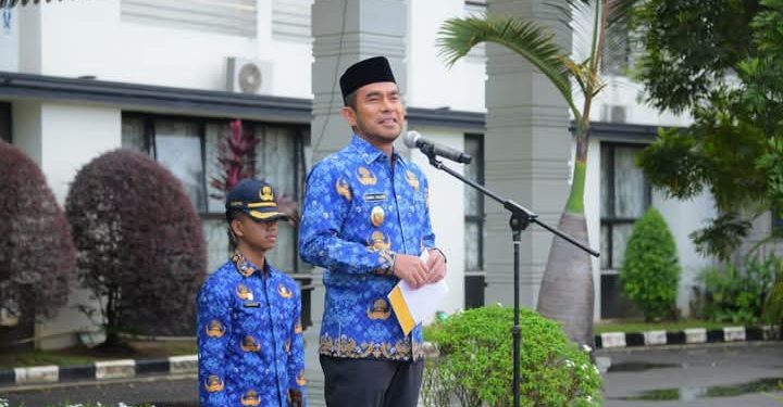 Wakil Bupati Labura, H. Samsul Tanjung, memberikan kata arahan saat Hari Kesadaran Nasional, Jumat (17/1/2025)