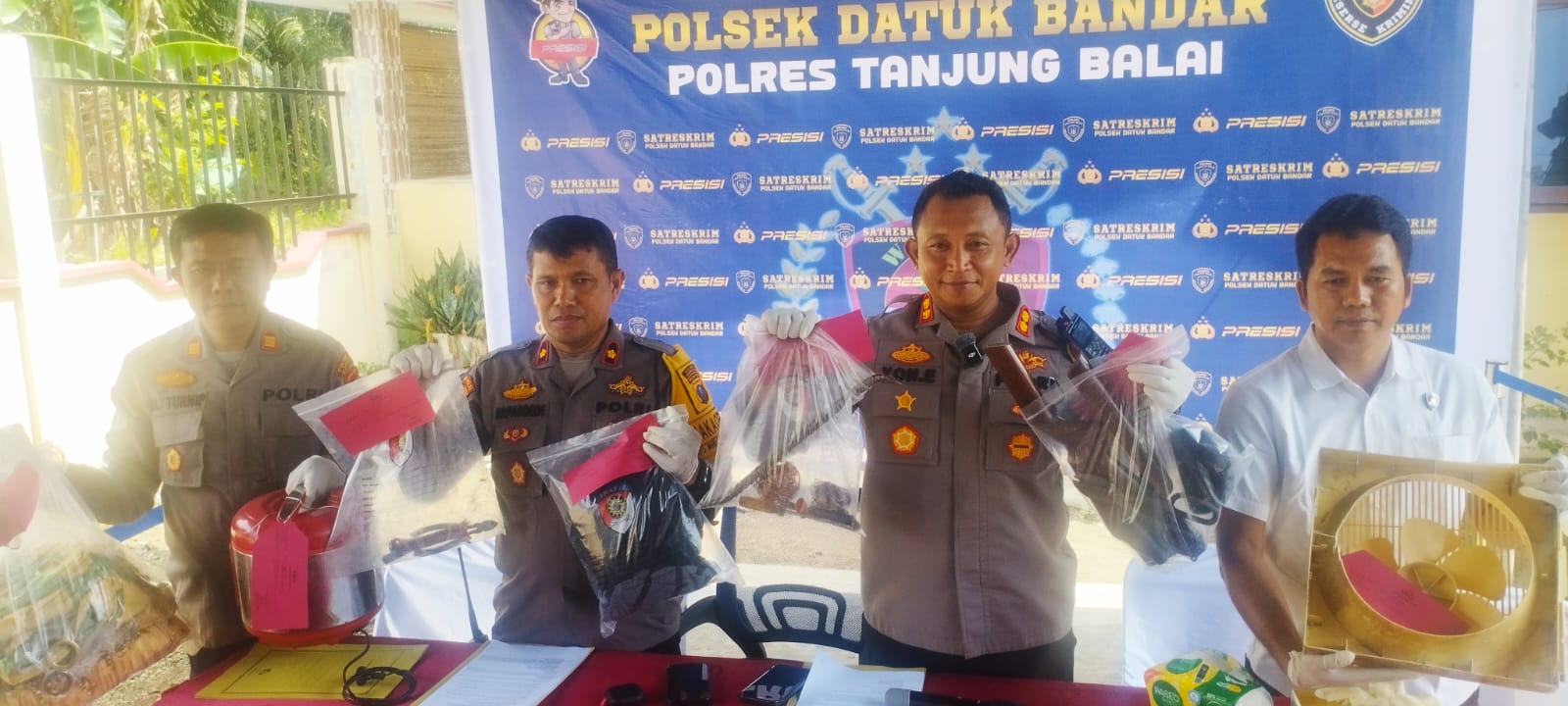 6 Pelaku Pencurian di Tanjungbalai Diringkus