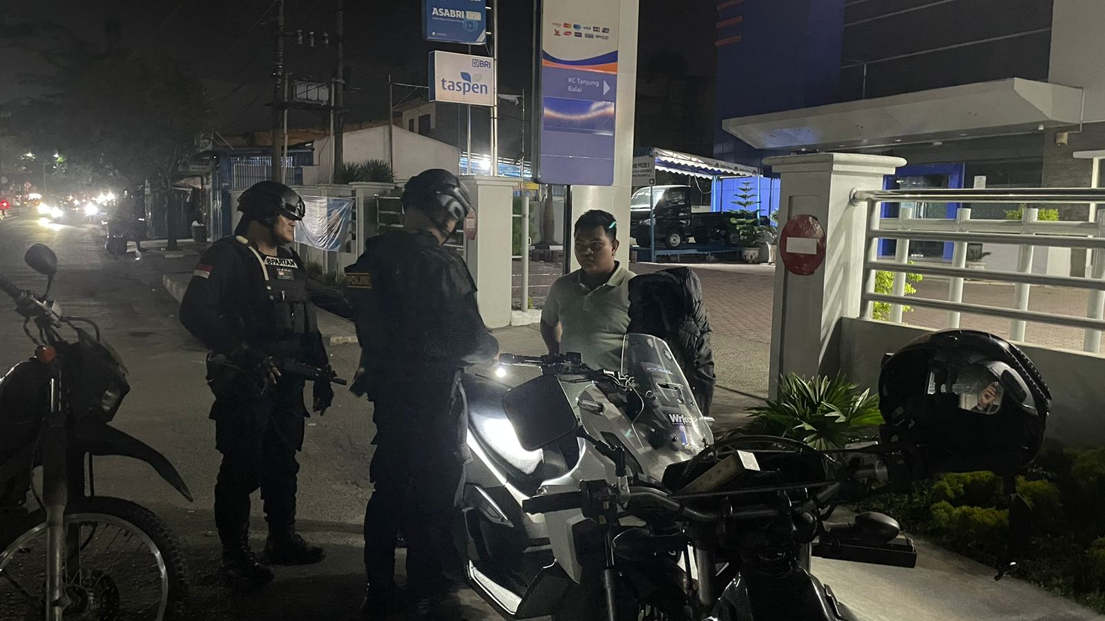 Tim Spartan Polres Tanjungbalai Bubarkan Remaja Yang Nongkrong Hingga Pagi