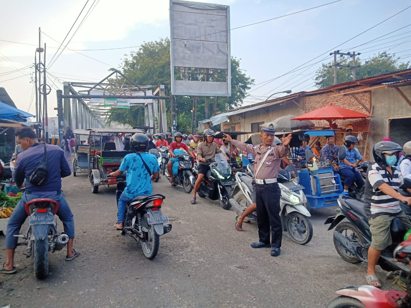 Sat Lantas Polres Tanjungbalai Gelar Strong Point