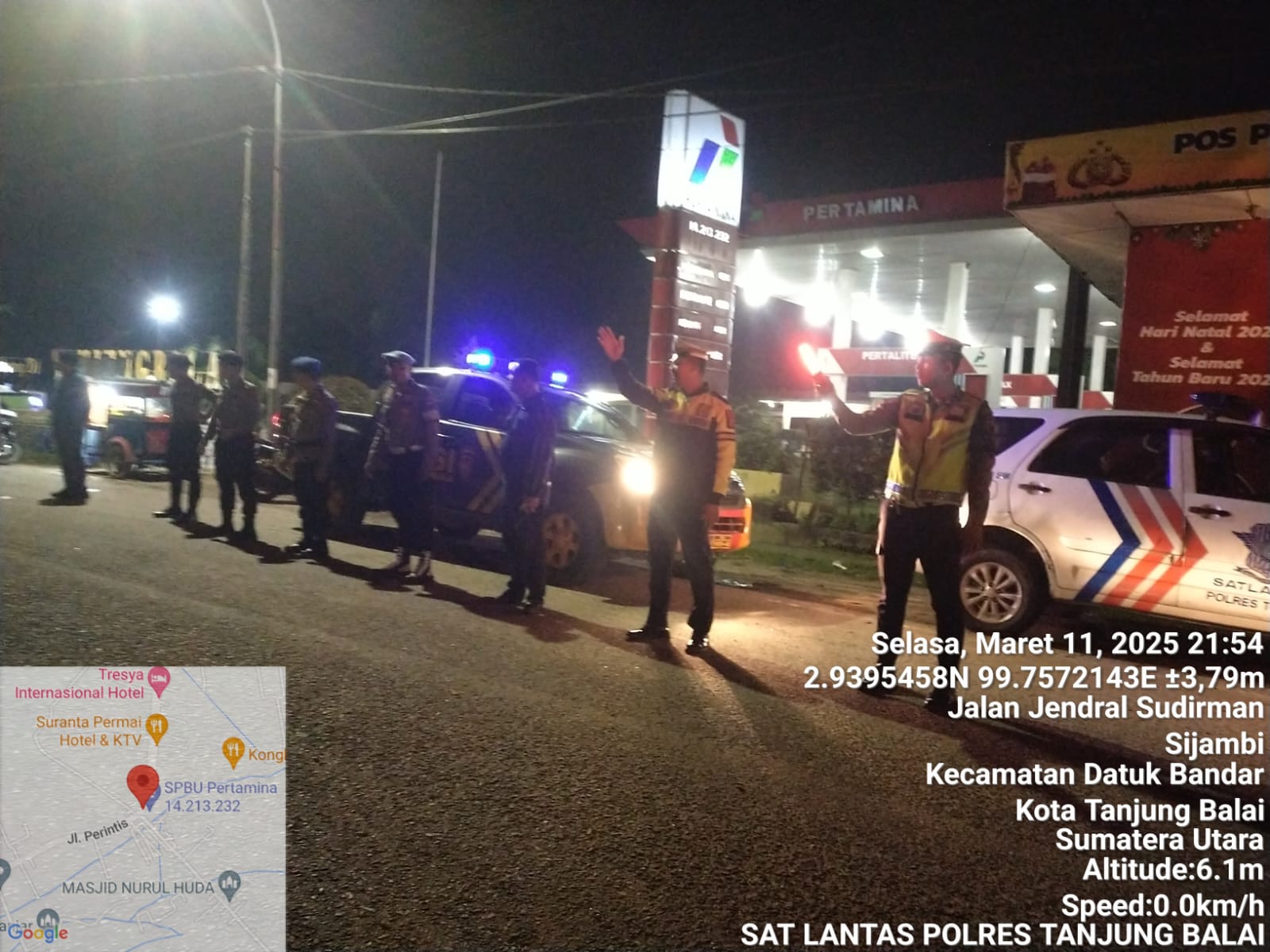 Sat Lantas Polres Tanjungbalai Gencarkan Blue Light Patroli dan Penjagaan